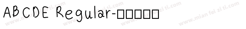ABCDE Regular字体转换